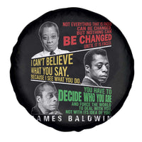 James Baldwin Spare Tire Cover Famous Quotes Nothing Can Be Changed Until It Is Faced