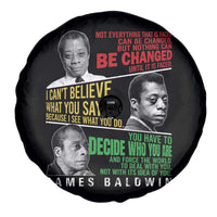 James Baldwin Spare Tire Cover Famous Quotes Nothing Can Be Changed Until It Is Faced