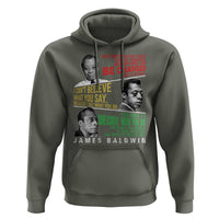 James Baldwin Hoodie Famous Quotes Nothing Can Be Changed Until It Is Faced