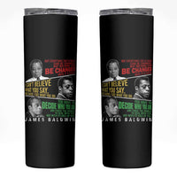 James Baldwin Skinny Tumbler Famous Quotes Nothing Can Be Changed Until It Is Faced