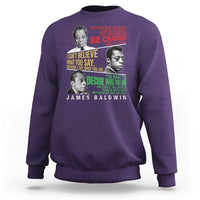James Baldwin Sweatshirt Famous Quotes Nothing Can Be Changed Until It Is Faced
