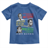 James Baldwin Toddler T Shirt Famous Quotes Nothing Can Be Changed Until It Is Faced