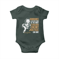 James Baldwin Baby Onesie Ignorance Allied With Power Is The Most Ferocious Enemy Justice Can Have