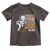 James Baldwin Toddler T Shirt Ignorance Allied With Power Is The Most Ferocious Enemy Justice Can Have