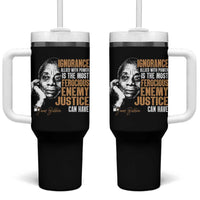 James Baldwin Tumbler With Handle Ignorance Allied With Power Is The Most Ferocious Enemy Justice Can Have