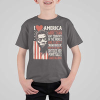 James Baldwin T Shirt For Kid I Love America More Than Any Country In The World