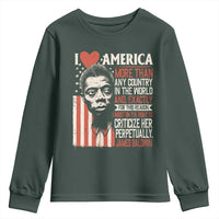 James Baldwin Youth Sweatshirt I Love America More Than Any Country In The World