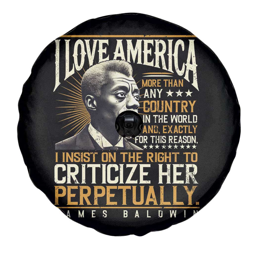 James Baldwin Spare Tire Cover I Love America More Than Any Country In The World Black History