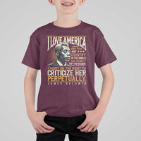 James Baldwin T Shirt For Kid I Love America More Than Any Country In The World Black History