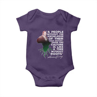 Marcus Garvey Baby Onesie A People Without The Knowledge Of Their Past History Is Like A Tree Without Roots
