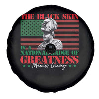 Marcus Garvey Spare Tire Cover The Black Skin Is A National Badge Of Greatness African American Flag