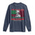 Marcus Garvey Long Sleeve Shirt The Black Skin Is A National Badge Of Greatness African American Flag