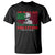 Marcus Garvey T Shirt The Black Skin Is A National Badge Of Greatness African American Flag