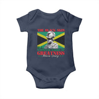 Marcus Garvey Baby Onesie The Black Skin Is A National Badge Of Greatness Jamaican Flag