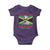 Marcus Garvey Baby Onesie The Black Skin Is A National Badge Of Greatness Jamaican Flag