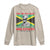 Marcus Garvey Long Sleeve Shirt The Black Skin Is A National Badge Of Greatness Jamaican Flag