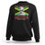 Marcus Garvey Sweatshirt The Black Skin Is A National Badge Of Greatness Jamaican Flag