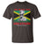 Marcus Garvey T Shirt The Black Skin Is A National Badge Of Greatness Jamaican Flag