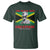 Marcus Garvey T Shirt The Black Skin Is A National Badge Of Greatness Jamaican Flag