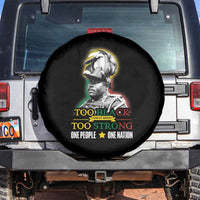 Marcus Garvey Spare Tire Cover Too Black Too Strong One People One Nation