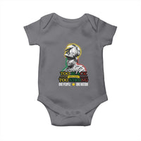 Marcus Garvey Baby Onesie Too Black Too Strong One People One Nation