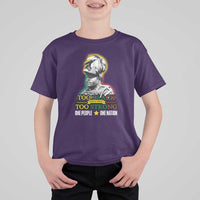 Marcus Garvey T Shirt For Kid Too Black Too Strong One People One Nation