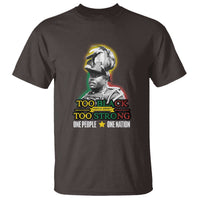 Marcus Garvey T Shirt Too Black Too Strong One People One Nation