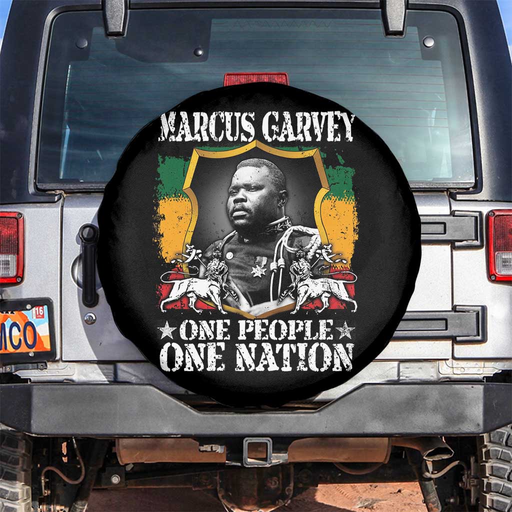 Marcus Garvey Spare Tire Cover One People One Nation Jamaica Legends Rasta