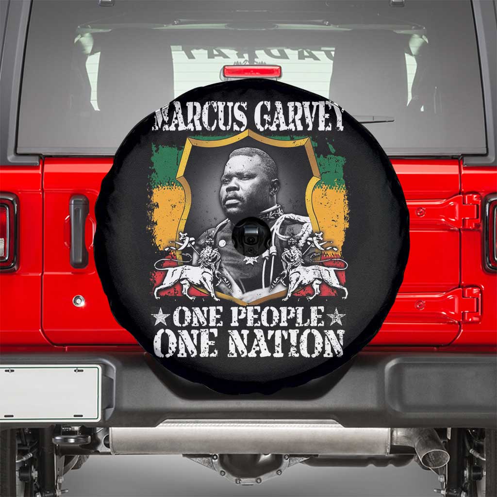 Marcus Garvey Spare Tire Cover One People One Nation Jamaica Legends Rasta