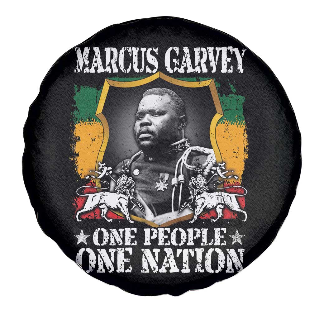 Marcus Garvey Spare Tire Cover One People One Nation Jamaica Legends Rasta