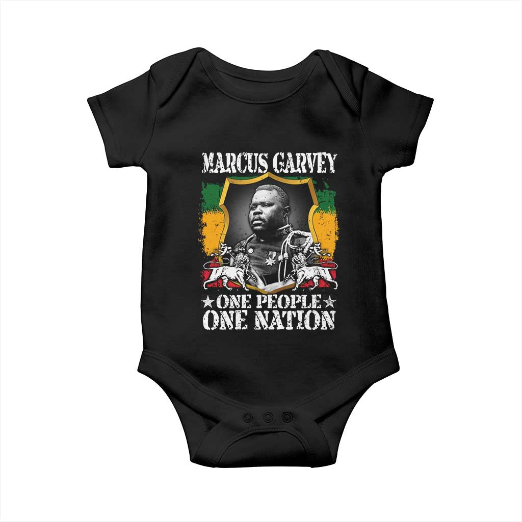 Marcus Garvey Baby Onesie One People One Nation Jamaica Legends Rasta