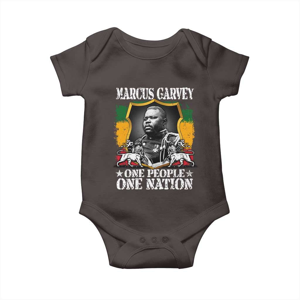 Marcus Garvey Baby Onesie One People One Nation Jamaica Legends Rasta