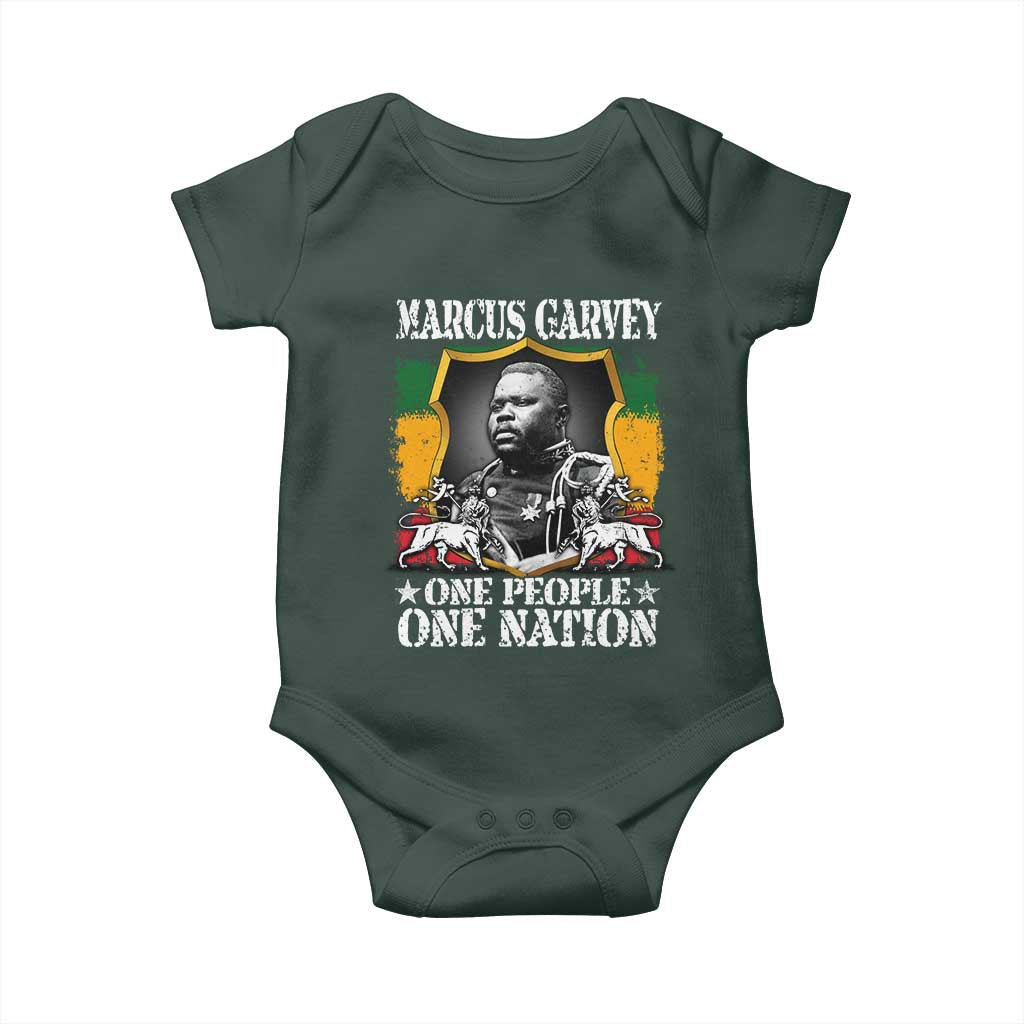 Marcus Garvey Baby Onesie One People One Nation Jamaica Legends Rasta