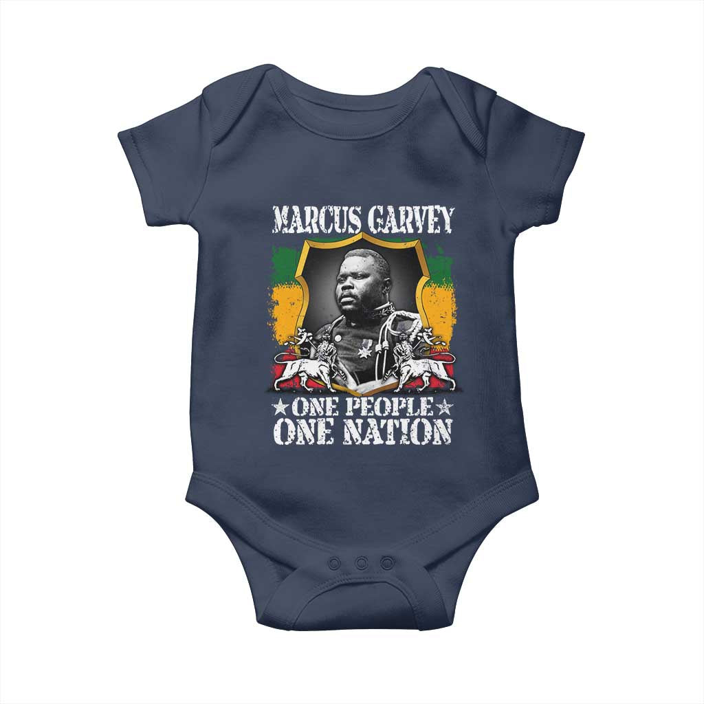 Marcus Garvey Baby Onesie One People One Nation Jamaica Legends Rasta