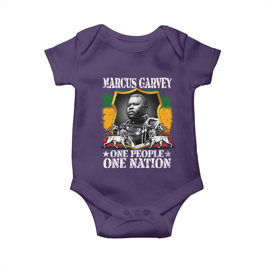 Marcus Garvey Baby Onesie One People One Nation Jamaica Legends Rasta