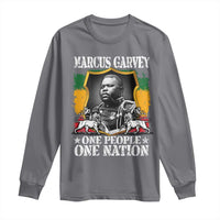 Marcus Garvey Long Sleeve Shirt One People One Nation Jamaica Legends Rasta
