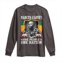 Marcus Garvey Long Sleeve Shirt One People One Nation Jamaica Legends Rasta