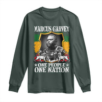 Marcus Garvey Long Sleeve Shirt One People One Nation Jamaica Legends Rasta