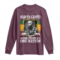 Marcus Garvey Long Sleeve Shirt One People One Nation Jamaica Legends Rasta