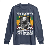 Marcus Garvey Long Sleeve Shirt One People One Nation Jamaica Legends Rasta