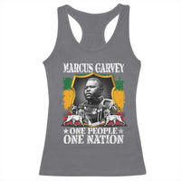 Marcus Garvey Racerback Tank Top One People One Nation Jamaica Legends Rasta