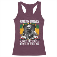 Marcus Garvey Racerback Tank Top One People One Nation Jamaica Legends Rasta