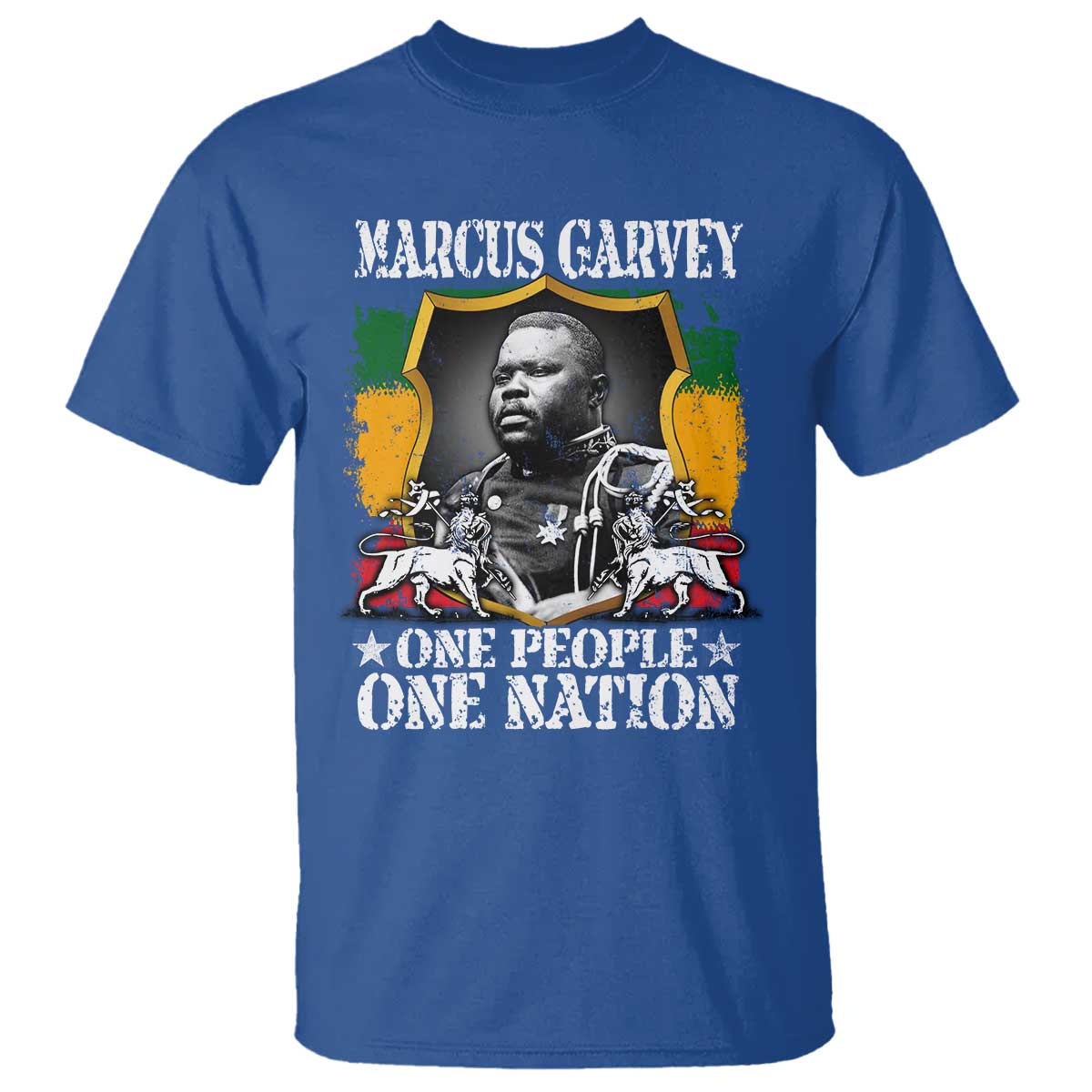 Marcus Garvey T Shirt One People One Nation Jamaica Legends Rasta