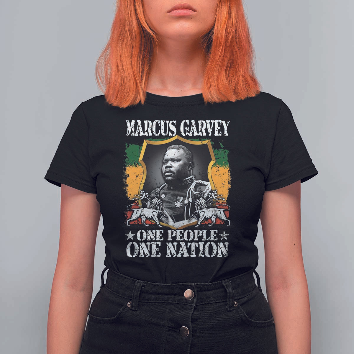 Marcus Garvey T Shirt For Women One People One Nation Jamaica Legends Rasta
