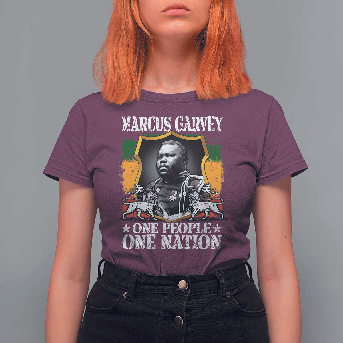 Marcus Garvey T Shirt For Women One People One Nation Jamaica Legends Rasta