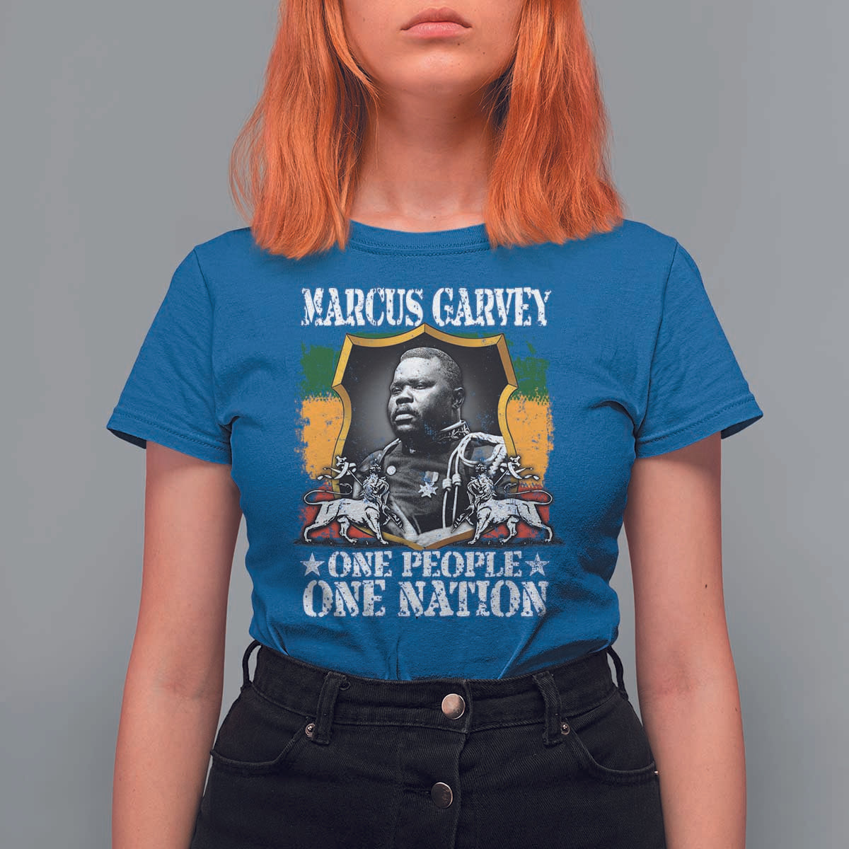 Marcus Garvey T Shirt For Women One People One Nation Jamaica Legends Rasta