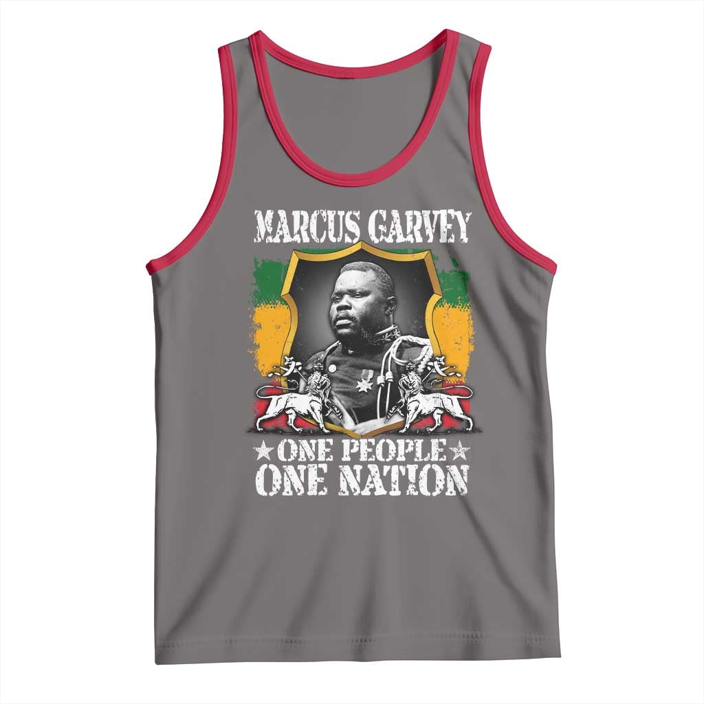 Marcus Garvey Tank Top One People One Nation Jamaica Legends Rasta