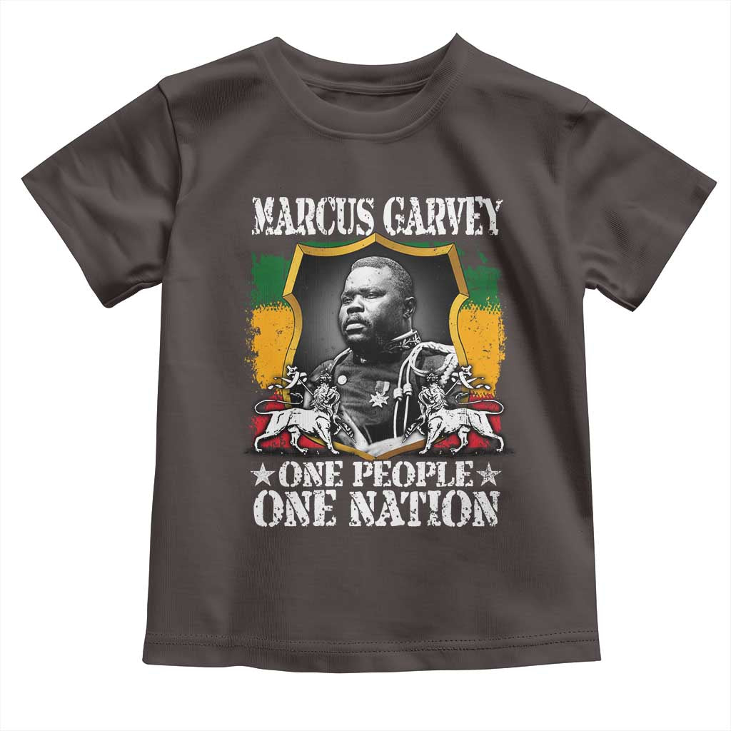 Marcus Garvey Toddler T Shirt One People One Nation Jamaica Legends Rasta
