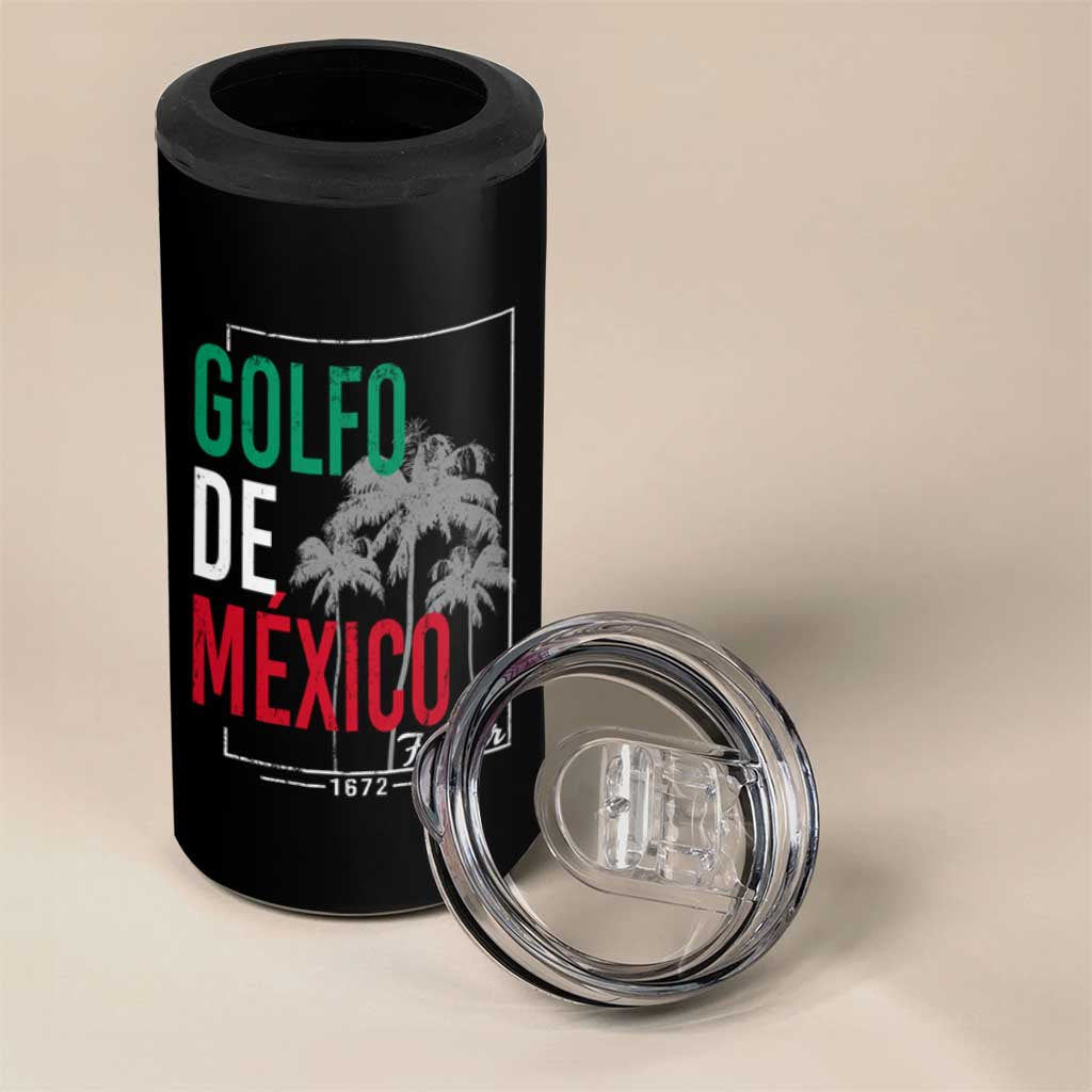 Golfo De Mexico Forever 4 in 1 Can Cooler Tumbler Mexican Gulf Culture Heritage 1672
