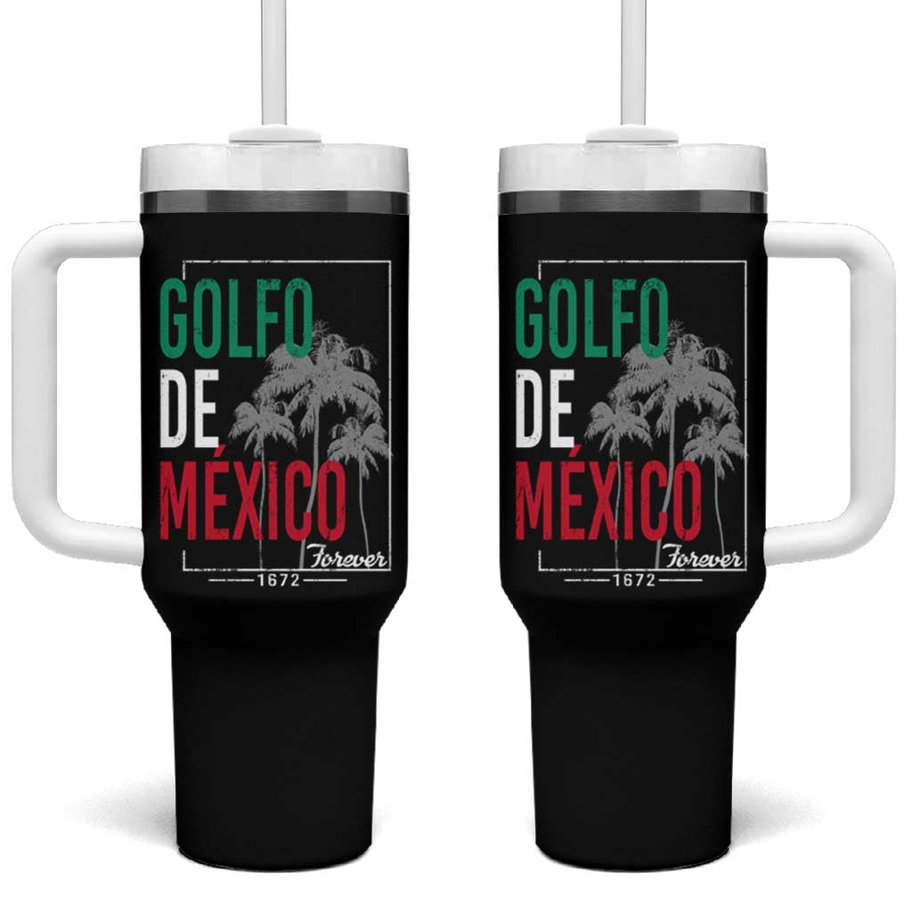 Golfo De Mexico Forever Tumbler With Handle Mexican Gulf Culture Heritage 1672